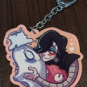 Mettaton-Napstablook Keychain